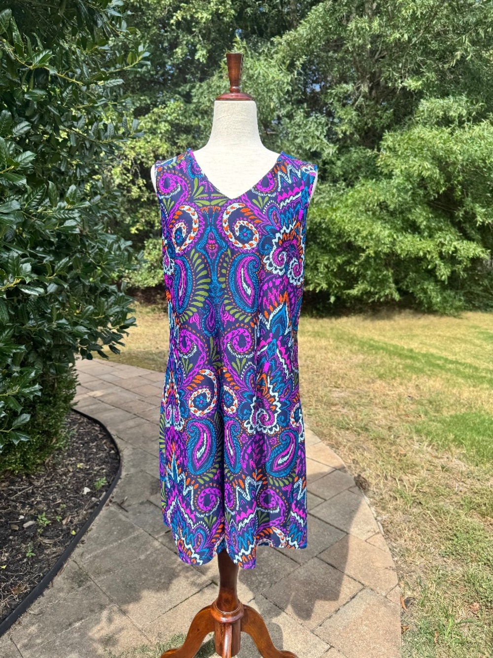 Jude Connally Vibrant Print Dress - Size L